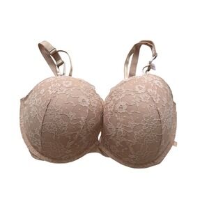 Victoria's Secret Nude Lace Push-Up Bra – 34DDD